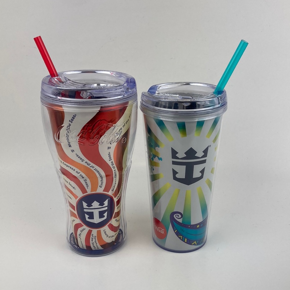 Whirley Royal Caribbean Cruise/Coca-Cola Insulated Tumblers set of 2